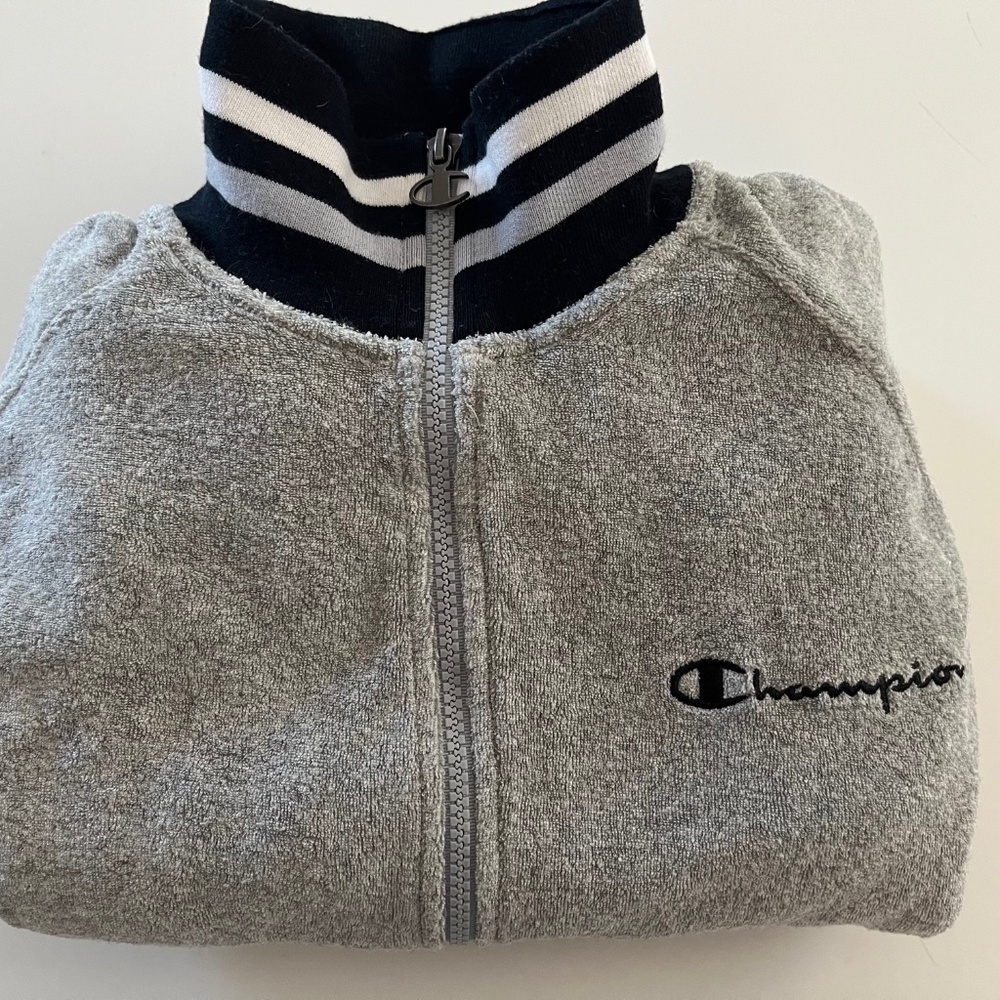 Champion Life Mens Terry Warm Up Jacket Small